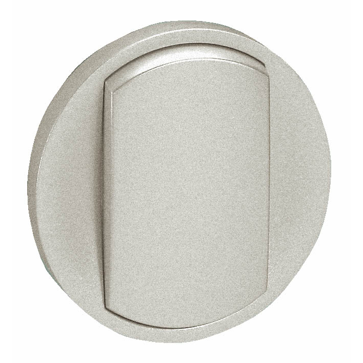 Enjoliveur large céliane pour interrupteur , va-et-vient ou poussoir soft - finition titane