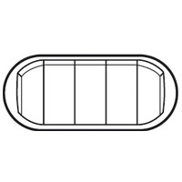 Céliane, un enjoliveur à monter sur mécanisme et à compléter d’un support et d’une plaque de finitio