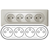 Enjo.n3 4x2p+t f/b precablee compacte