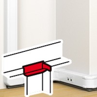 Legrand - dérivation plane vers goulotte à clippage direct mosaic 50x105mm pour références 075602 et