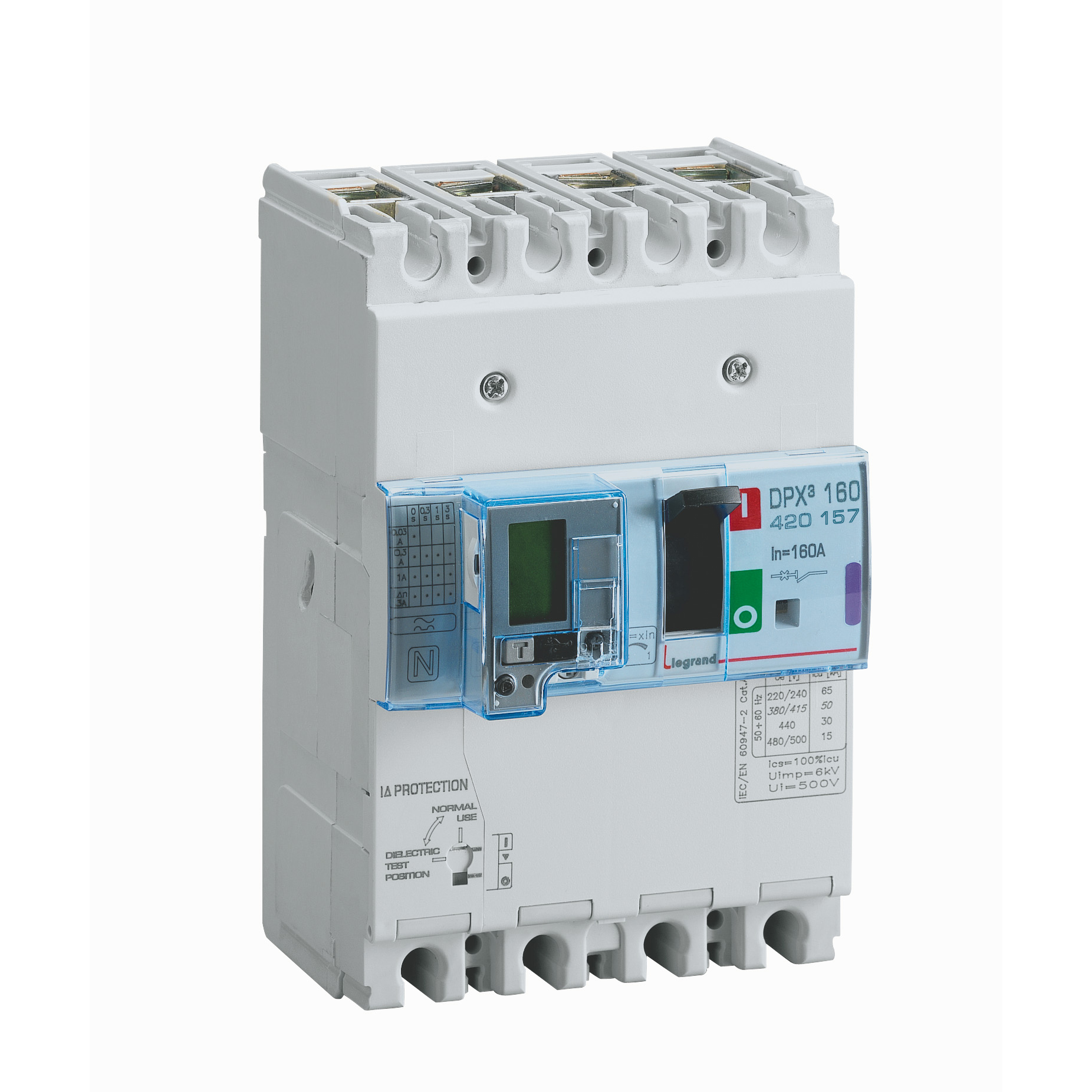 Dpx³ 160 disj mt+diff 4p 160a 50ka - 400v