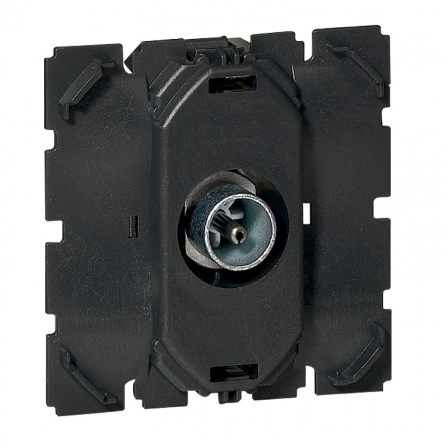 Céliane, une prise télévision à combiner avec des plaques pour jouer sur les couleurs et les matière