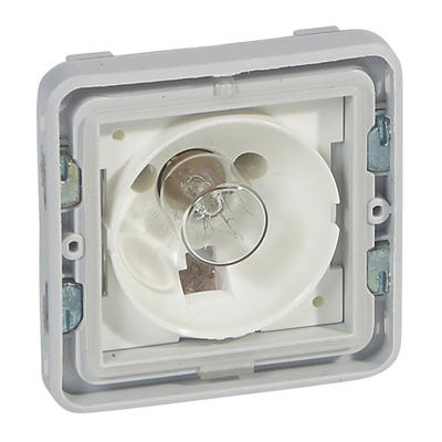 Plexo composable, socle étanche pour installation dans des lieux humides, s'installe en encastré com