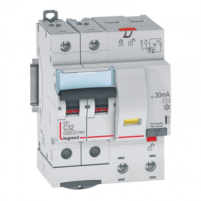 Dx³, disjoncteur différentiel monobloc modulaire bipolaire, pour la commande, la protection, le sect