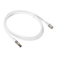 Legrand - cordon coaxial pour raccordement téléviseur avec 1 embout coaxial et 1 embout rj45 - longu
