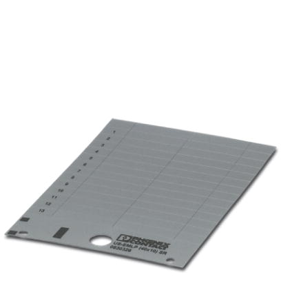 Etiquette en plastique, carte, argent, vierge, repérable avec : thermomark card, type de montage: co