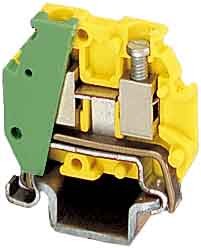 Bj pour conducteur de protection, raccordement vissé, sections : 0,14 mm² - 1,5 mm², largeur : 4,2 m