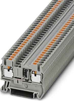 Bloc de jonction simple, raccordement push-in, sections : 0,14 mm² - 4 mm², i nominale : 0,5 a, u no