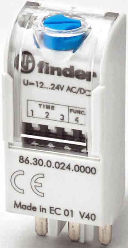 Module de temporisation fonction ai et fonction di 12 à 24v ac/dc, plage de temps de 0,05s à 100h, e