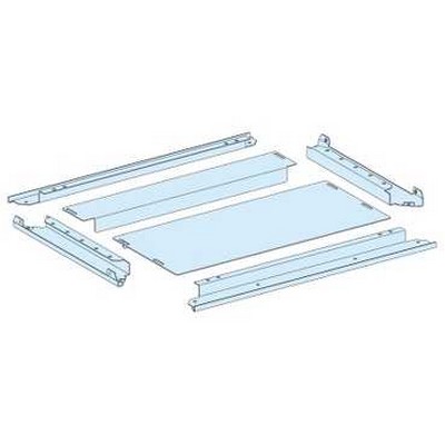 Prisma p - plaque passe-câbles en 2 parties - ip30 - pour cellule largeur 650 mm, profondeur 600 mm