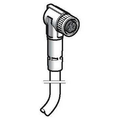 Telemecanique sensors osisense xz - connecteur pré-câblé - m8, 4 broches connecteur coudé femelle - 