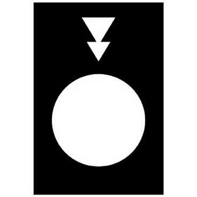 Harmony - étiquette - 30x40mm - noir - descente pv-gv