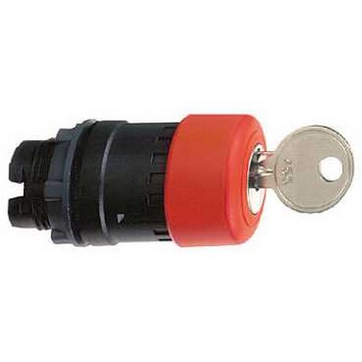 Harmony tête de arrêt d'urgence ø 30 - déverrouillage par cl