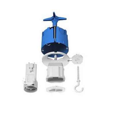 Multifix dcl, boîte de centre sans coll, couv. Affl, connecteur, douille, fiche