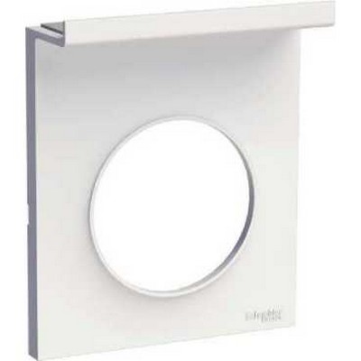 Odace - styl - plaque - blanc (ral 9003) - support téléphone - 1 poste - h 102mm - l 85mm - p 28mm -