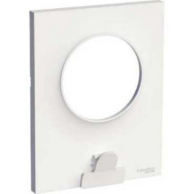 Odace - styl - plaque - blanc (ral 9003) - 1 poste - h 110mm - l 85mm - p 20mm - ik04 - ip21 d - san