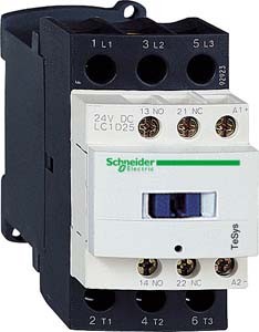 Tesys - contacteur d - 3p - 3f - contacts auxiliaires 1f+1o - bobine 24vca 50/60 hz - sans antiparas
