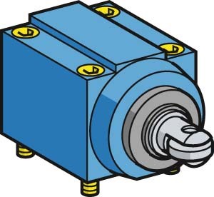 Osisense zc2j - tête pour interrupteur de position poussoir de côté à galet horizontal