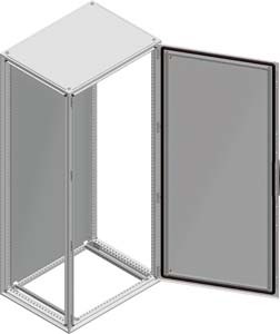 Spacial sf - cellule juxtaposable acier gris ral 7035 - hlp 2000x600x400mm - 1 porte | 1 verrou | 4