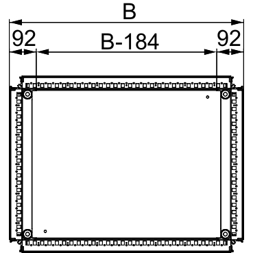 Spacial - plaque passe-câbles - 1 partie - pour cellule sf -
