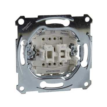 Mécanisme double poussoir 10a/250v - mtn3155-0000 schneider electric