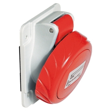 Pratika - prise industrielle basse tension inclinée - 16a - 380...415 V - ca - 3p+n+t - 50/60 hz - i