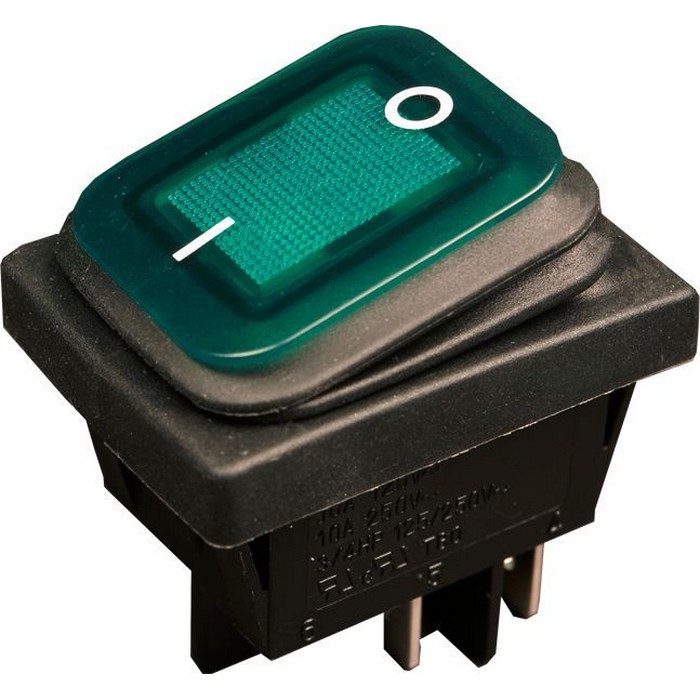 RL2P21/NC2GR/BKP12 interrupteur ONOFF bipolaire 16A/250V, pour découpe 30x22mm