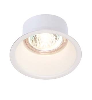 Horn 1 gu10 encastré, rond, blanc, max. 50W