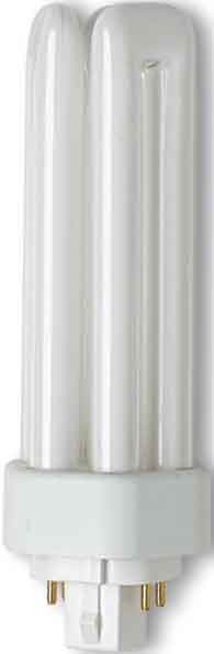 Lampe fluorescente compacte osram dulux t/e plus 4 pin - gradable (3…100%) - 18w - 1200lm 3000k 2000