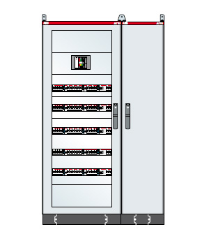 Kit base gaine à câbles armoires artu l h=1800
