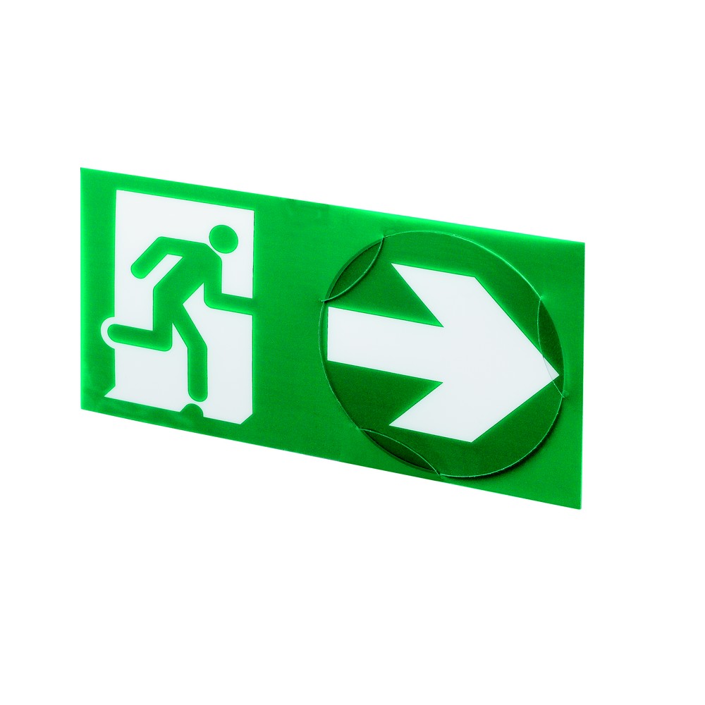 Ura - pictogramme universel clipsable et repositionnable signalisation d'évacuation - dimensions 109