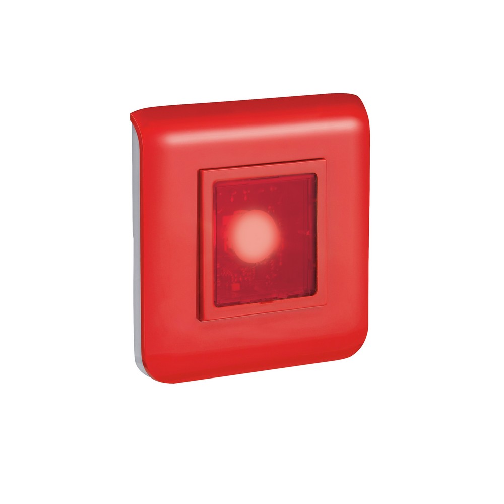 Ura - dispositif visuel d'alarme feu dvaf 2cd avec flash rouge - ip41 - ik04 - pose encastrée dans b