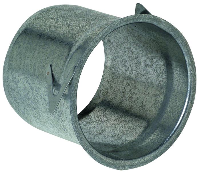 Manchette tôle trident d125 mm, longeur 130 mm