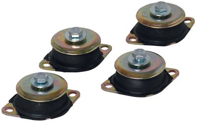 Lot de 4 amortisseurs 40/45 - amortisseurs en caoutchouc permettant d'amortir les vibrations d'un ve