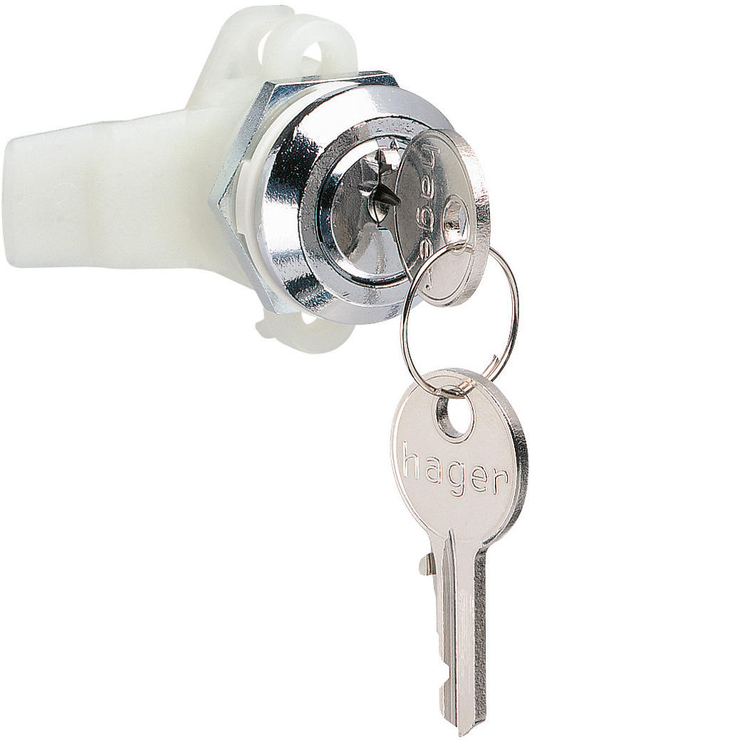 Serrure à clé livrée avec 2 clés pour condamner les trappes d'accès gtl