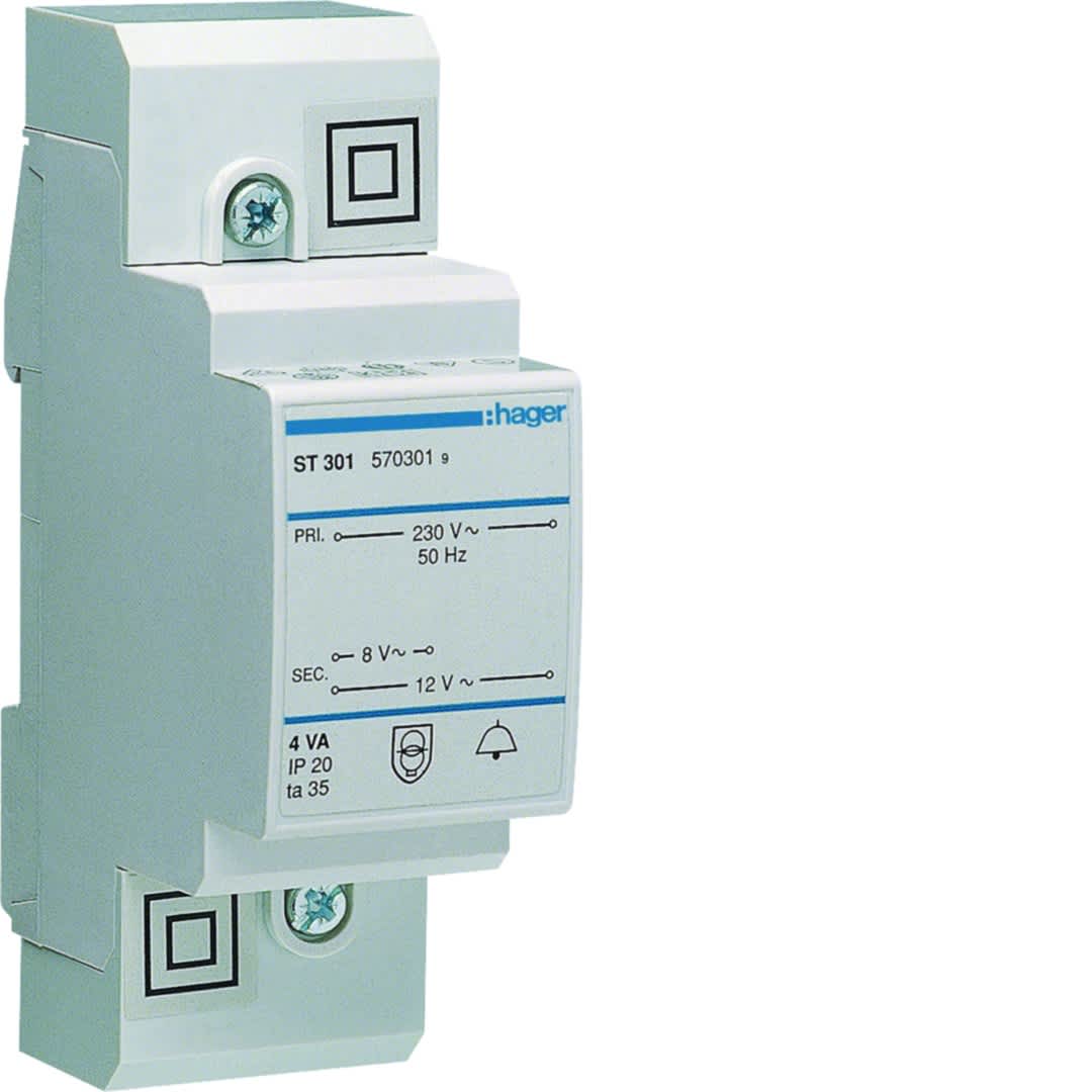 Transformateur de sonnerie 4va 230v-8 à 12v