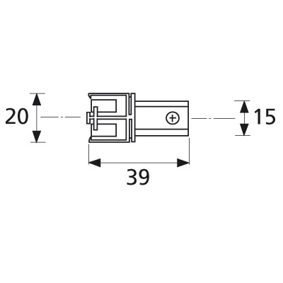 Connecteur r126 pour rail tbt 12v ip20 aric