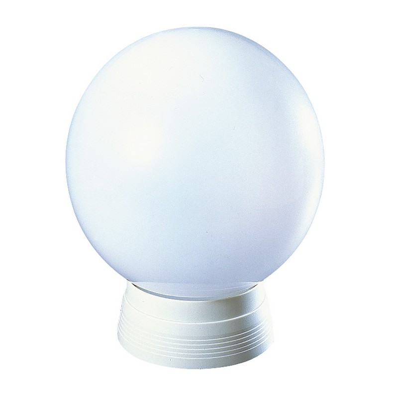 Borne extérieure ip41 ik08, blanc, e27 40w max., Lampe non fournie, hauteur 24cm