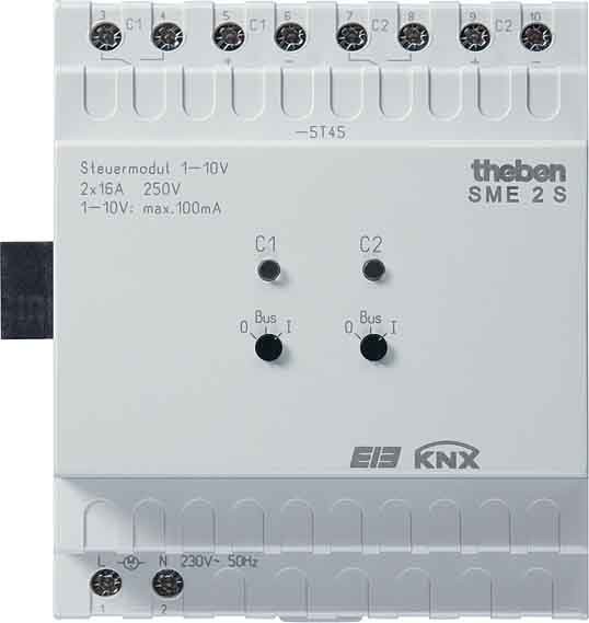 Extension variateur 2 circuits 1-10v knx série mix
