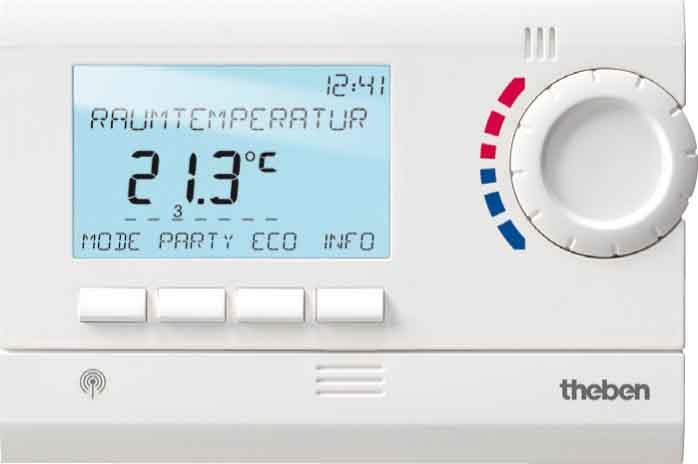 Thermostat d'ambiance programmable radio 868 MHz. 1 zone. Programme 24h