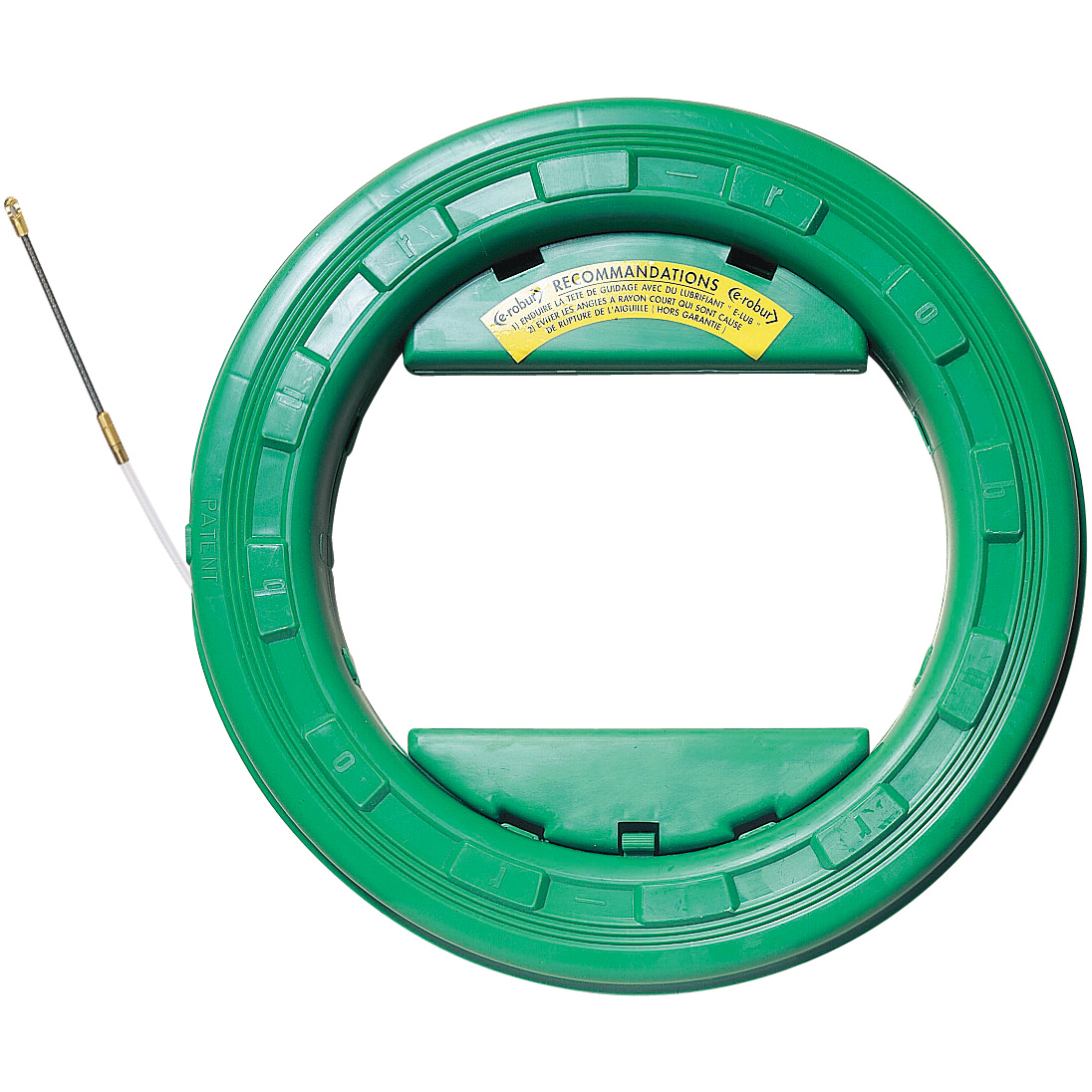 Aiguille nylon diamètre 4 mm, longueur 10 m sous carter plastique avec tête flexible et œillet démon