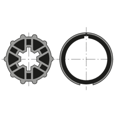 Roue couronne ls 40 tube 40 photo du produit