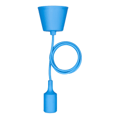 Suspension Silicone E27 Bleu photo du produit