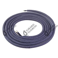 Cable rond bleu blanc 2 mtres photo du produit