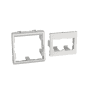 Plastron plat 45x45 - 2 ports photo du produit