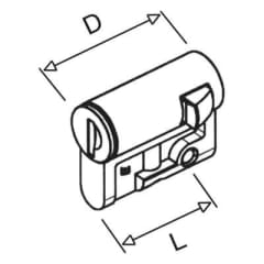 PS832033 SERRURE+1 CLE TRI 8mm photo du produit