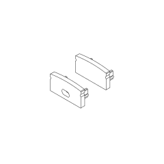 PROFILED : EMBOUTS H9 ALU X2 photo du produit