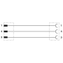 SAC-3P-M12MS/5,0-PUR/M12FS photo du produit