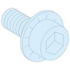 20 vis M6x12 + rond. pour JdB photo du produit