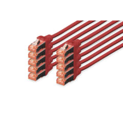 CAT 6 S-FTP LSZH 3m, X10, roug photo du produit